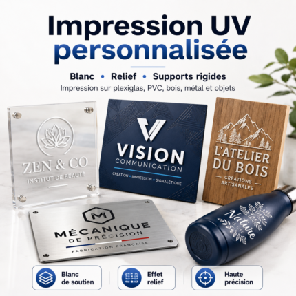Impression UV personnalisée sur mesure