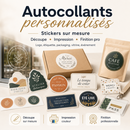 Autocollant personnalisé sur mesure